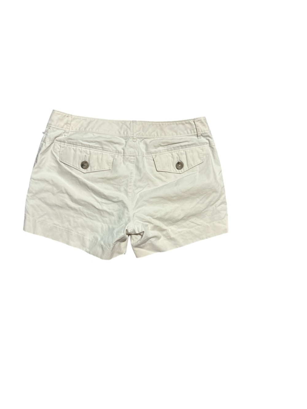 Banana Republic Chino Shorts Womens 6 Cream Khaki Casual Coastal Preppy Summer - Picture 7 of 7